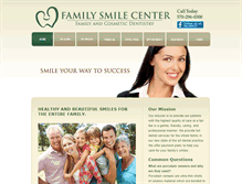Tablet Screenshot of familysmilecenter.org