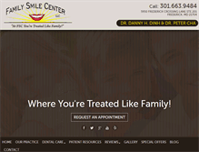 Tablet Screenshot of familysmilecenter.biz